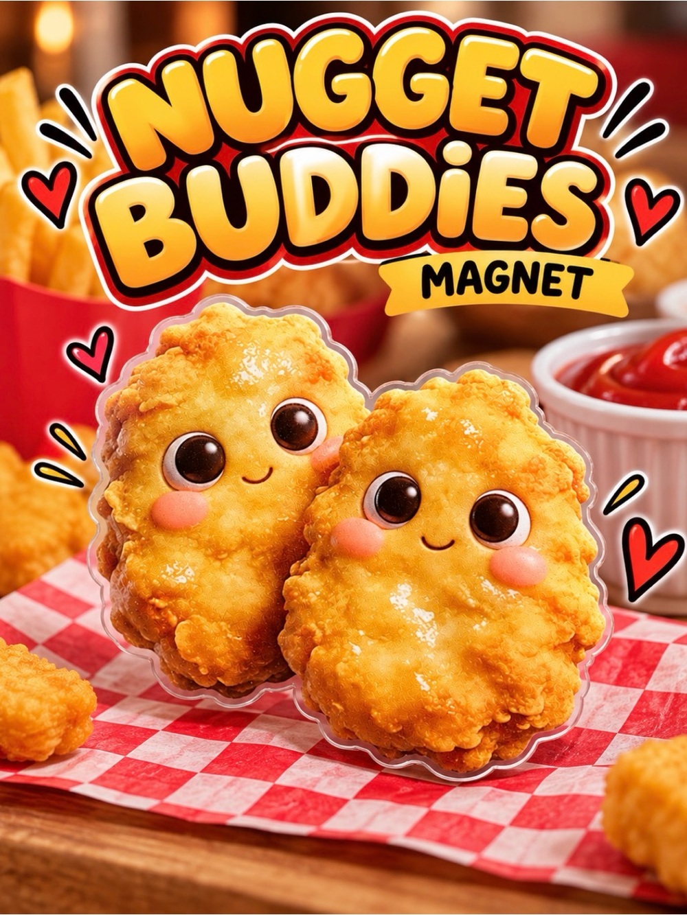 Chicken Nugget Magnet - Nugget Buddies